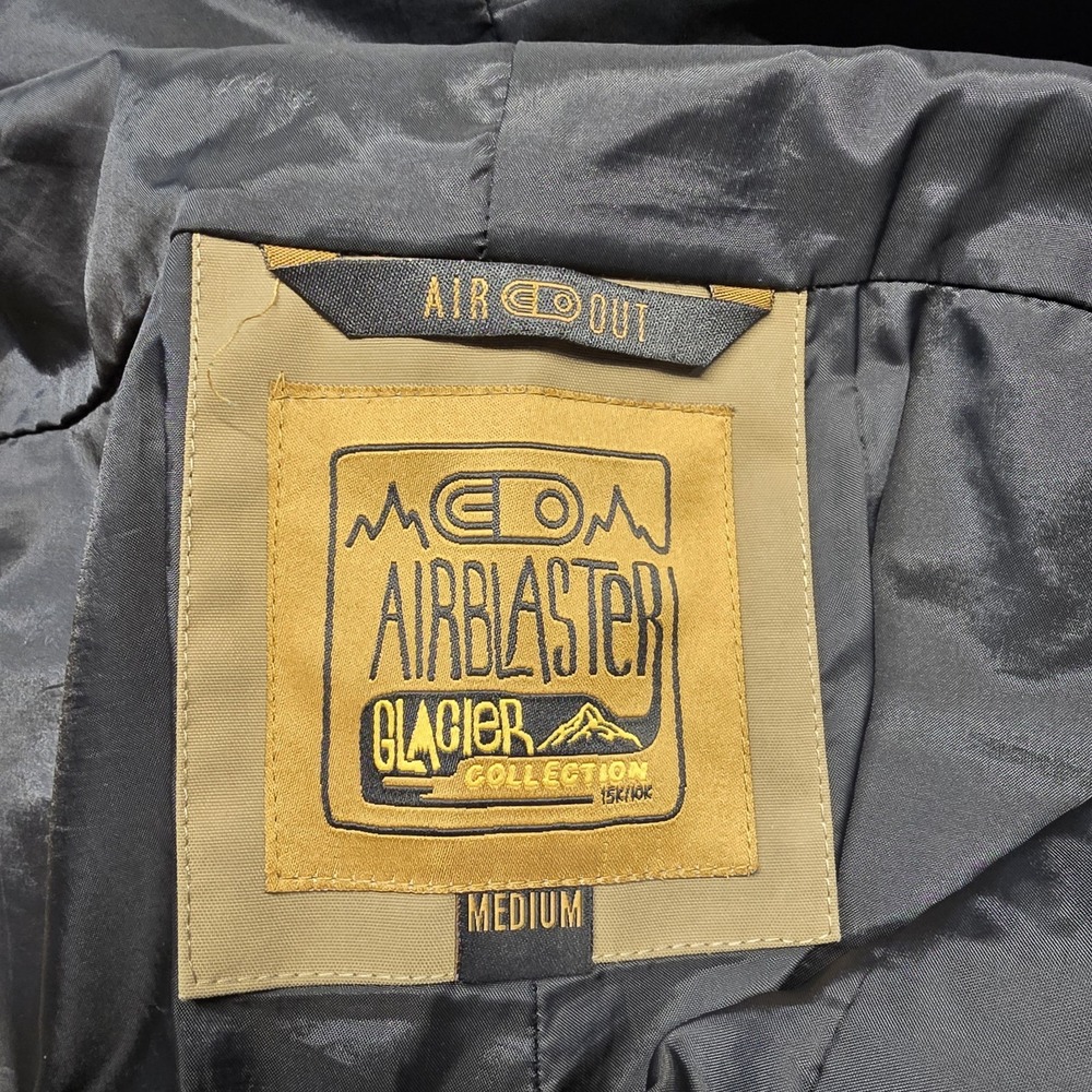 Airblaster Glacier Collection Bibs Men Size Medium 36x33 Tan‎